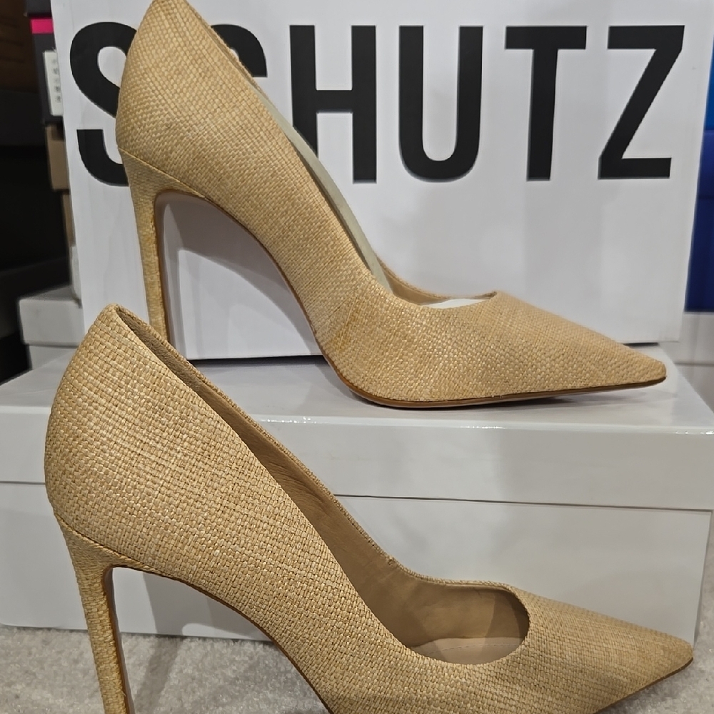 Schutz Women's Tan High Heels